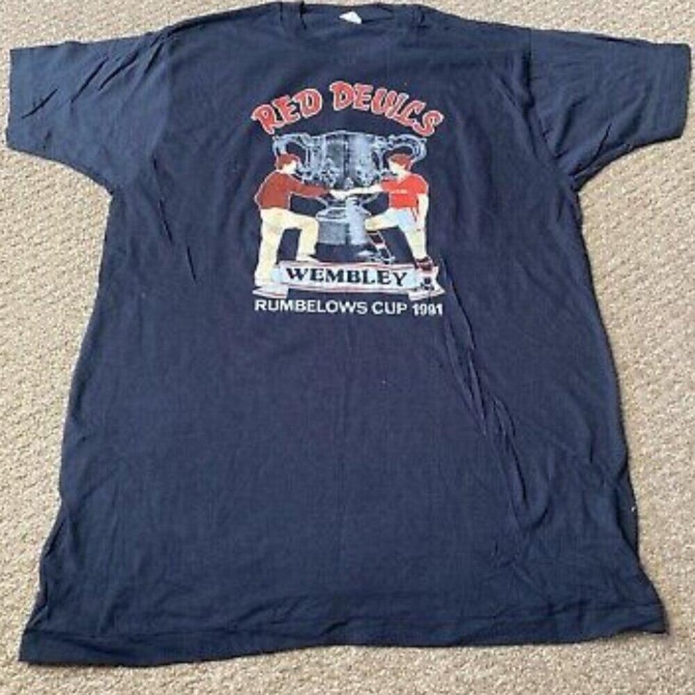 Manchester United Red Devils Wembley 1991 Football Fan Classic T-Shirt 73